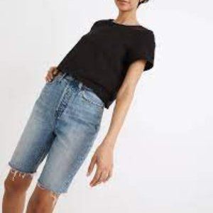 Madewell High-Rise Long Denim Shorts Sz 30